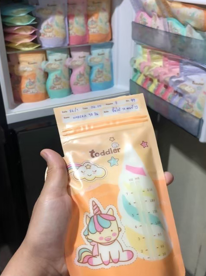 รีวิวถุงเก็บน้ำนมแม่ Toddler Unicorn 7 oz.