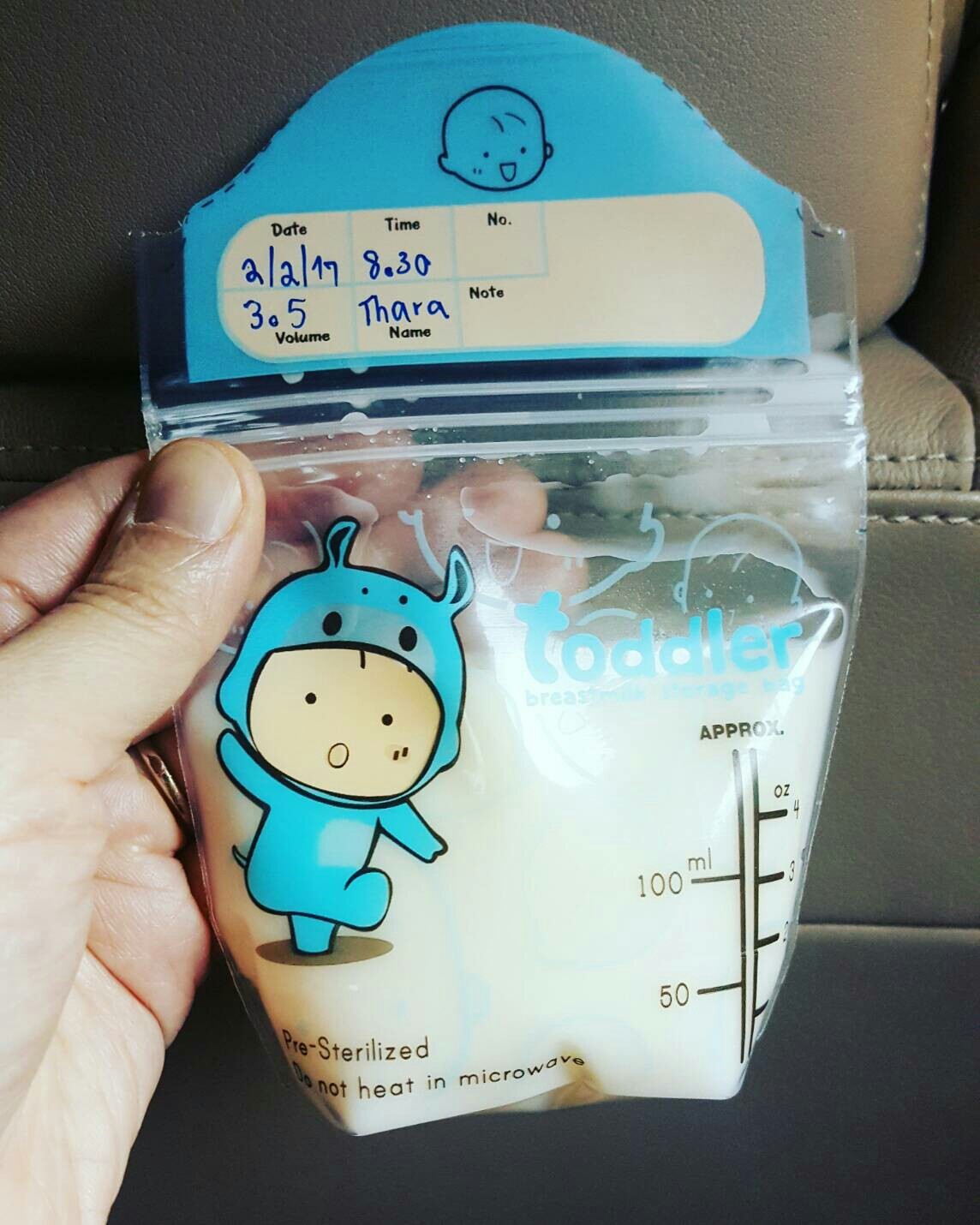 รีวิวถุงเก็บน้ำนมแม่ Toddler 4 oz.