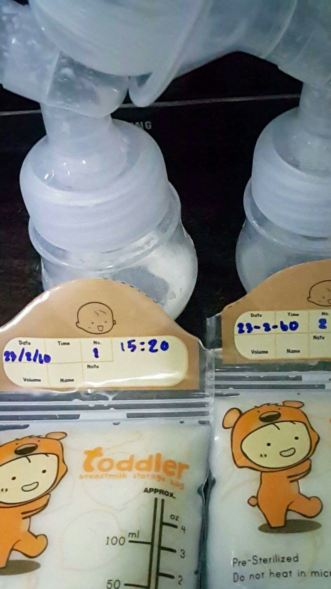 รีวิวถุงเก็บน้ำนมแม่ Toddler 4 oz.