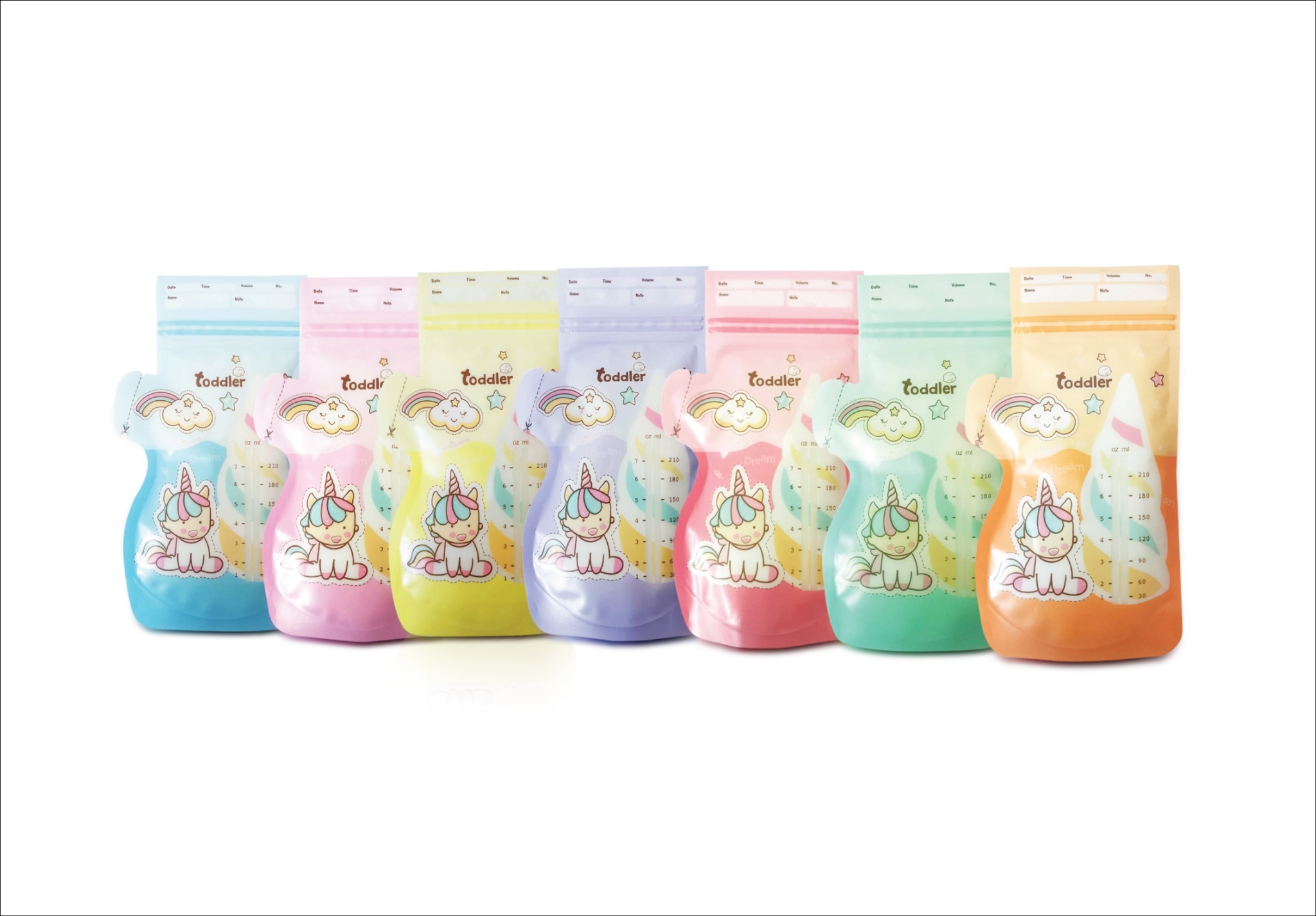 ท็อตเลอร์ ถุงเก็บน้ำนมแม่ Unicorn ขนาด 7 ออนซ์ ท็อตเลอร์ ถุงเก็บน้ำนมแม่ Unicorn ขนาด 7 ออนซ์