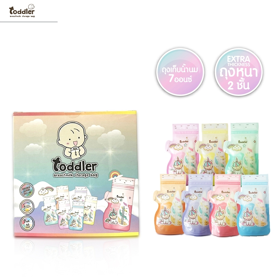 ท็อตเลอร์ ถุงเก็บน้ำนมแม่ Unicorn ขนาด 7 ออนซ์ (12 กล่อง/420 ใบ) ท็อตเลอร์ ถุงเก็บน้ำนมแม่ Unicorn ขนาด 7 ออนซ์ (12 กล่อง/420 ใบ)