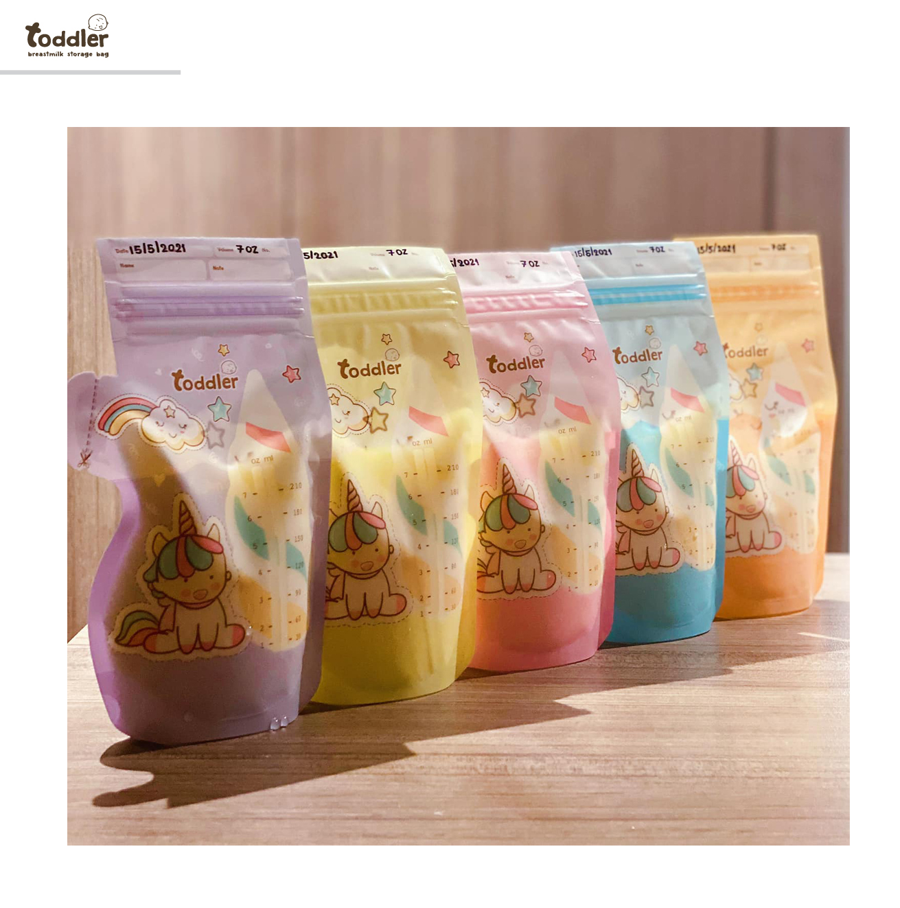 ท็อตเลอร์ ถุงเก็บน้ำนมแม่ Unicorn ขนาด 7 ออนซ์ (1กล่อง ฟรี 1กล่อง) แถมฟรีถุงจัดเรียง XL ท็อตเลอร์ ถุงเก็บน้ำนมแม่ Unicorn ขนาด 7 ออนซ์ (1กล่อง ฟรี 1กล่อง) แถมฟรีถุงจัดเรียง XL