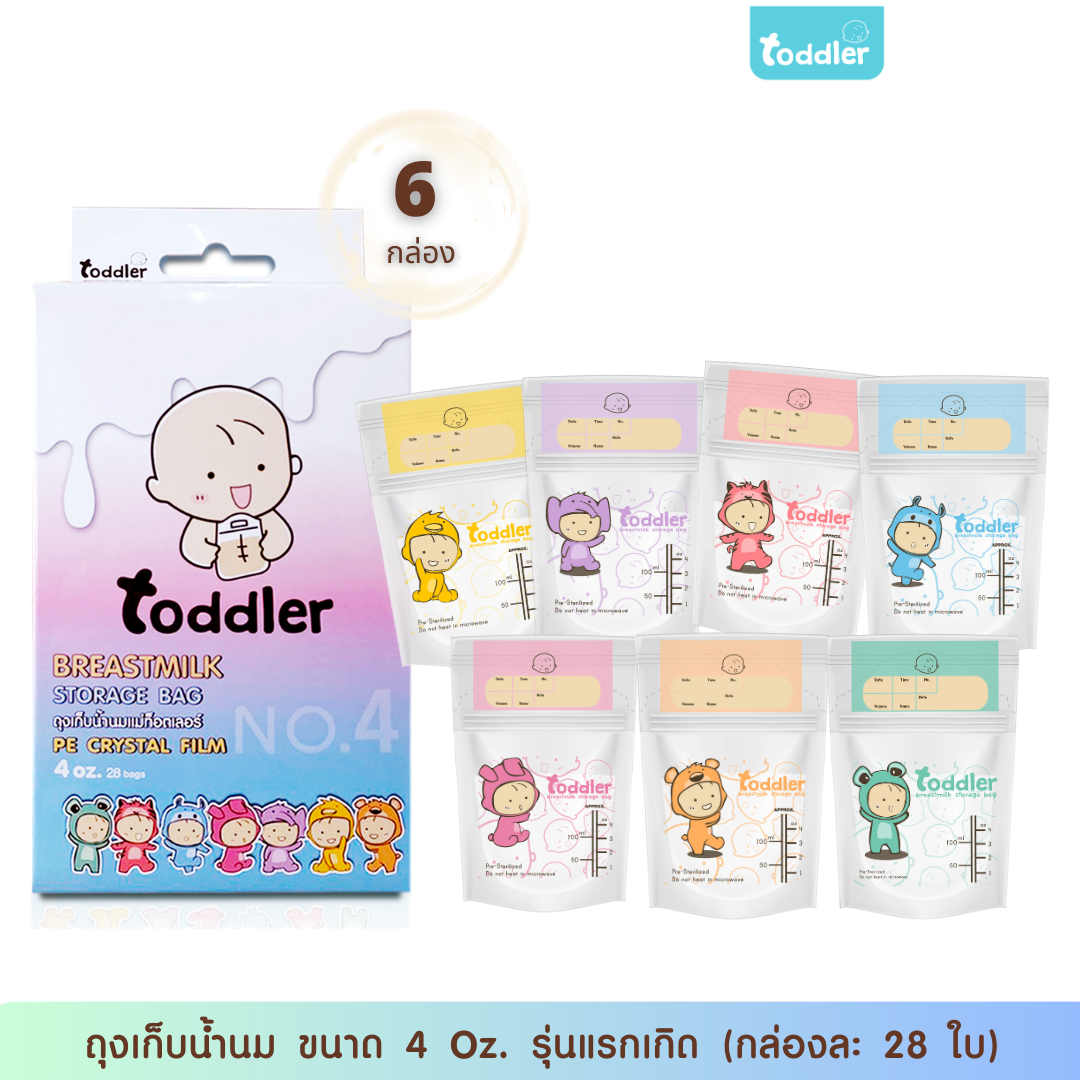 ท็อตเลอร์ ถุงเก็บน้ำนมแม่ ขนาด 4 ออนซ์ (6 กล่อง/168 ใบ) ท็อตเลอร์ ถุงเก็บน้ำนมแม่ ขนาด 4 ออนซ์ (6 กล่อง/168 ใบ)