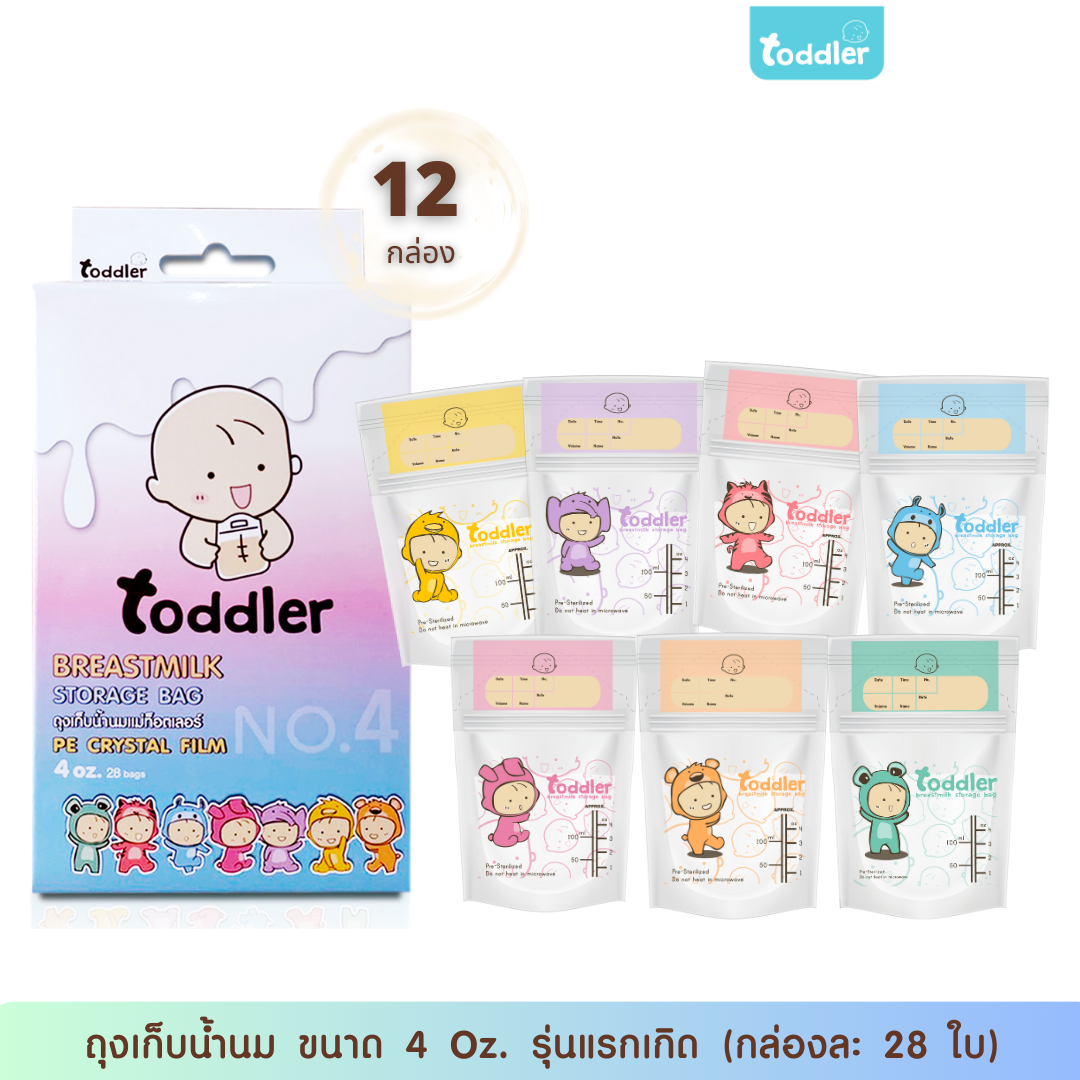 ท็อตเลอร์ ถุงเก็บน้ำนมแม่ ขนาด 4 ออนซ์ (12 กล่อง/336 ใบ) ท็อตเลอร์ ถุงเก็บน้ำนมแม่ ขนาด 4 ออนซ์ (12 กล่อง/336 ใบ)